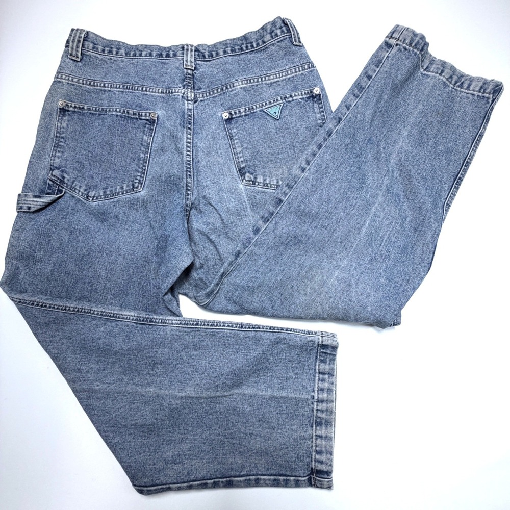 Guess Men's Relaxed Blue Denim Jeans